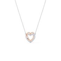 Swarovski Kette mit Anhänger Herz Infinity Heart weiss Metallmix 5518868