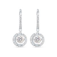 Swarovski Paar Ohrhänger Sparkling Dance weiss rhodiniert 5504652