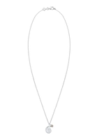 Elli Dames Schelp Hanger en Labradoriet Edelsteen in 925 Sterling Zilver
