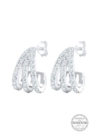 Elli Creools dames oorbellen hanger betoverend met kristallen in 925 sterling zilver