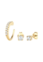 Elli Steker Earcuff Zirkoonkristallen Trend 925 Zilver
