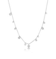 Ania Haie N005-01H Ketting Geometry Mixed Discs zilver 40-45 cm