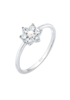 Elli PREMIUM Dames bloem synthetische parel in 925 sterling zilver