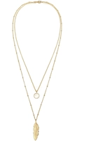 Elli dames bal ketting laagjes look veer maansteen in 925 sterling zilver verguld