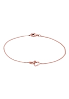 Elli Elli Armband 925 zilver roségoud Hartjes