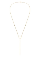 Elli Dames Y-ketting hart bollen in 925 sterling zilver verguld