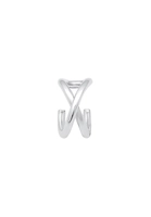 Elli Ohrringe Earcuff Single Geo Basic Minimal Trend 925 Silber, silber