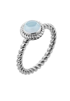 Nenalina Fingerring Aquamarin Geburtsstein März Trend Edel 925 Silber