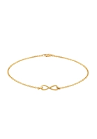 Elli dames met oneindigheidssymbool in 925 sterling zilver verguld