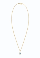Elli Dames erwtenketting Kwaad Oogsymbool email 925 zilver