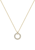 Elli Dames Geo cirkel hanger met kristallen in 925 sterling zilver