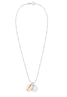 Elli Halskette Kauri Muschel Plättchen Kugelkette 925 Silber, 60 cm, silber, cm