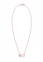 Elli Dames Infinity Hart in 925 Sterling Zilver roségoud verguld