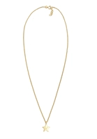 Elli ketting kinderen ster gezicht in 925 sterling zilver verguld