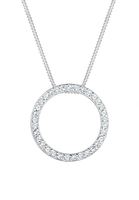 Elli Collierkettchen Kreis Swarovski Kristalle 925 Silber