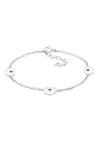 Elli Armband Kinder Herzen Rosa Swarovski Kristalle Silber