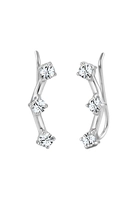 Elli Paar Ohrstecker Earclimber Astro Swarovski Kristalle 925 Silber