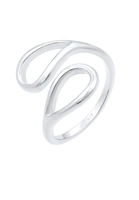 Elli Fingerring Tropfen Look Offen Verstellbar 925er Silber
