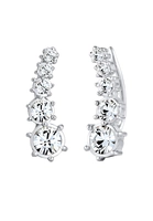 Elli Dames Earclimber Classic Fonkelend met kristallen in 925 sterling zilver