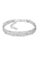 Elli dames in laagjes look met kralen in 925 sterling zilver