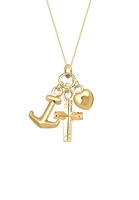 Elli Collierkettchen Kreuz Herz Anker Glaube Liebe 925 Silber