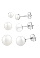 Elli Dames Basis Set Zoetwater Gekweekte Parels in 925 Sterling Zilver