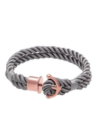 Nenalina Armband Anker Maritim Nylon Bändchen 925er Silber rosé