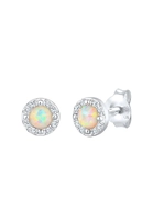 Elli PREMIUM dames studs filigraan met opaal kristallen in 925 sterling zilver