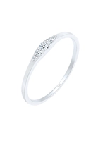Elli DIAMONDS Dames Verlovingsring met Diamant (0.07 ct) Bridal in 925 Sterling Zilver