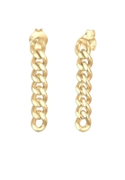 Elli Dames Curb Chain Hanger in 925 Sterling Zilver Verguld