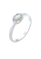 Elli Dames Vintage Look Basic met Labradoriet edelsteen in 925 Sterling Zilver