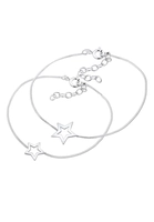Elli Dames Set Moeder Kind Sterren Astro Uitgesneden in 925 Sterling Zilver