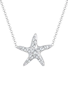 Elli Dames zeester met kristal in 925 sterling zilver