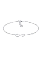 Elli DIAMONDS Elli DIAMONDS Armband Dames Infinity met diamant (0.015 ct) in 925 sterling zilver