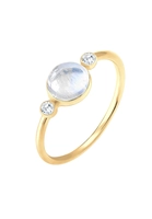 Elli Fingerring Geo Trend Blogger Edelstein Zirkonia 925 Silber