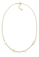 Elli Dames van @lleennyyy erwtenketting Love Wording in 925 Sterling Silver