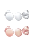 Elli Dames Stud Set Cirkel Optiek Bi-Colour Trend in 925 Sterling Zilver