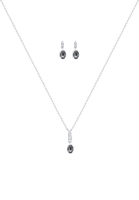 Elli Schmuckset »Erbskette Stecker Swarovski Kristalle 925 Silber«