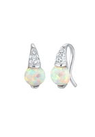 Elli PREMIUM Elli PREMIUM oorbellen dames vintage met opaal en kristallen in 925 sterling zilver