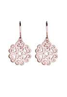 Elli Dames Ornament Hart Sterren in 925 Sterling Zilver Rose Goud Geplateerd