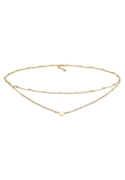 Elli Elli Halsketting Dames Choker Gelaagde Look Hart Trend in 925 Sterling Zilver