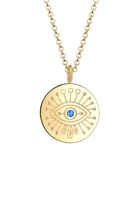 Elli evil eye kristal 925 zilver verguld