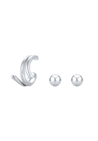 Elli Dames Set Stud Oorknop Basic Minimal in 925 Sterling Zilver rose gold-plated