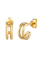 Elli Dames Creolen Mini Basic Minimal Trend in 925 Sterling Zilver roségoud verguld