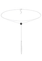 Elli Dames Y-Choker met kristallen in 925 Stering Zilver