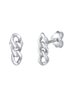 Elli Paar Ohrstecker Hänger Panzerkette Trend Blogger Cool 925 Silber