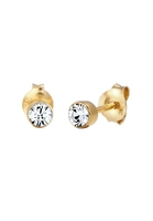 Elli Dames Basis Oorsteker met Kristallen in 925 Sterling Zilver