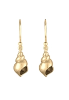 Elli dames schelp hanger in 925 sterling zilver verguld