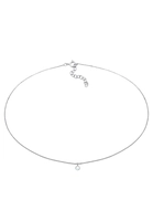 Elli Collierkettchen Choker mit Anhänger Mondstein Rund 925 Silber