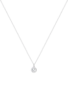 Elli dames plaat initialen letter N minimaal in 925 sterling zilver verguld